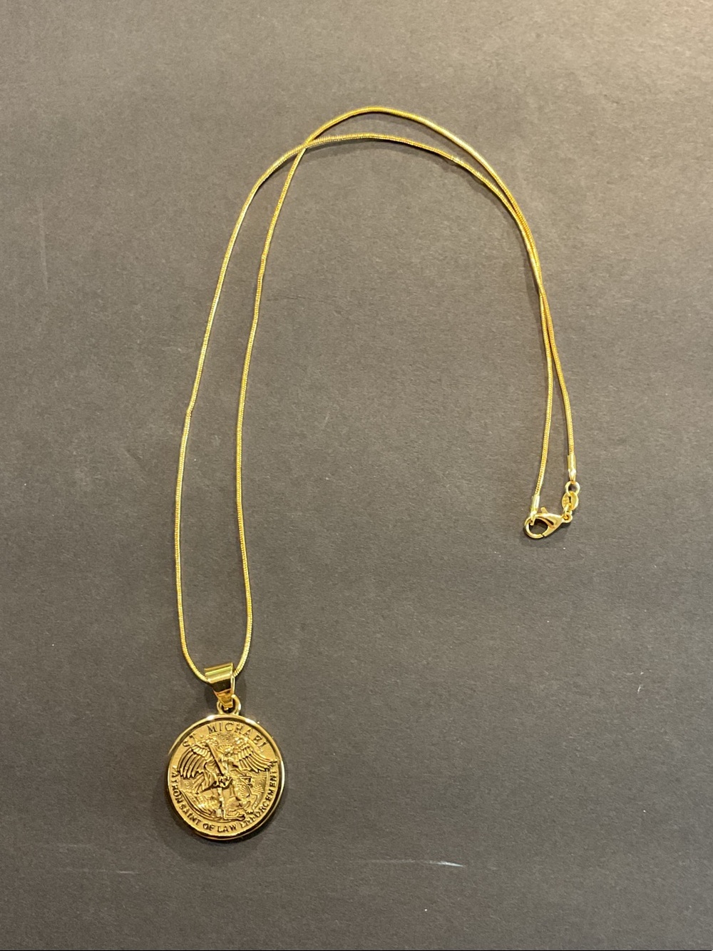 NWOT Saint Michael Medal Necklace - Unisex Jewelry